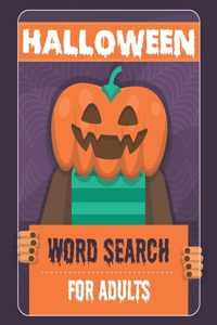 Halloween Word Search for Adults