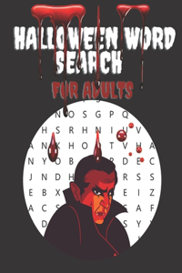 Halloween Word Search For Adults