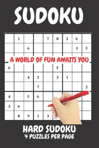 Sudoku Hard 4 Puzzles Per Page