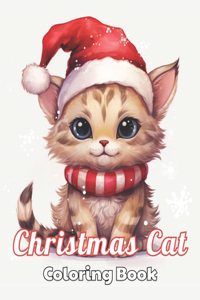 Christmas Cat Coloring Book