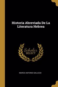 Historia Abreviada De La Literatura Hebrea