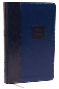 NKJV, Deluxe Gift Bible, Imitation Leather, Blue, Red Letter Edition