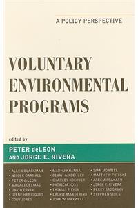 Voluntary Environmental Programs