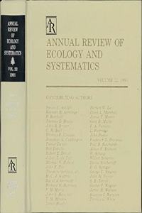 Annual Review of Ecology and Systematics