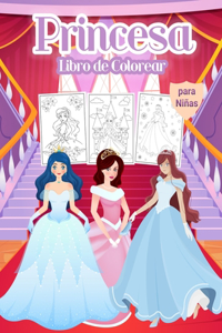 Princesa Libro de Colorear para niñas