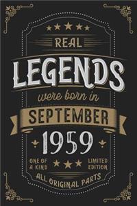 Real Legends were born in September 1959