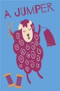 'A Jumper' Knitting Notebook With 4