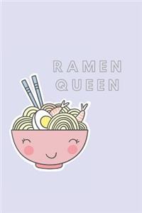 Ramen Queen Notebook Journal