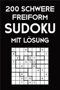 200 Schwere Freiform Sudoku Mit Lösung