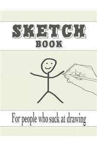 Sketch Book for people who suck at drawing