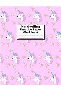 Handwriting Practice Paper Workbook