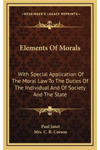Elements of Morals