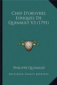 Chef D'oeuvres Lyriques De Quinault V3 (1791)