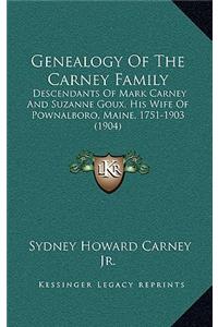 Genealogy Of The Carney Family