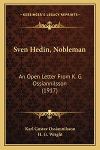 Sven Hedin, Nobleman