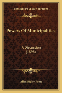 Powers of Municipalities