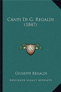 Canti Di G. Regaldi (1847)