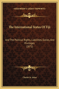 The International Status Of Fiji