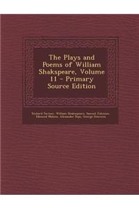 Plays and Poems of William Shakspeare, Volume 11