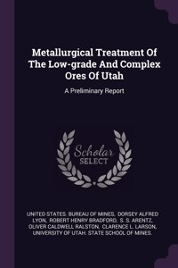 Metallurgical Treatment Of The Low-grade And Complex Ores Of Utah