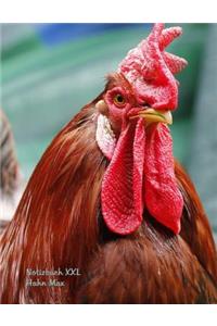 Notizbuch XXL Hahn Max