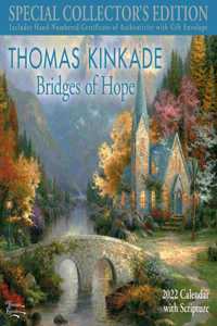 Thomas Kinkade Special Collector's Edition with Scripture 2022 Deluxe Wall Calen