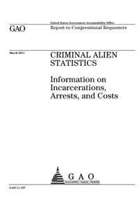 CRIMINAL ALIEN STATISTICS Information on Incarcerations, Arrests, and Costs