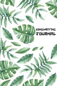 Songwriting Journal: 7 by 10 104 Pages - Manuscript Paper Lined/Ruled - Wth Chord Boxes, Tab, Lyric Line and Staff (Music Manuscript Notebo