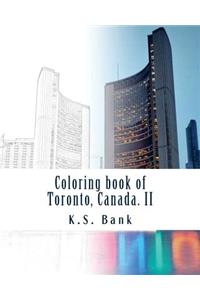 Coloring book of Toronto, Canada. II