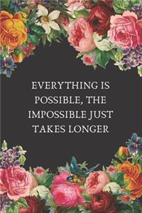 Everything Is Possible, The Impossible Just Takes Longer