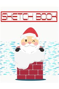 Sketch Book For Painting Christmas Gifts Stock