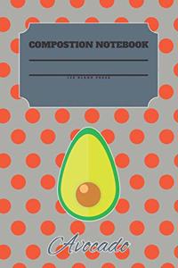 Avocado Composition Notebook 120 Pages