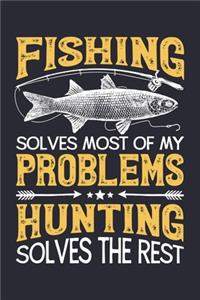Fishing Solves Most of My Problems Hunting Solves The Rest