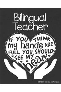 Bilingual Teacher 2019-2020 Calendar and Notebook