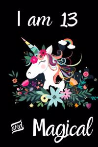 Unicorn Journal I am 13 & Magical