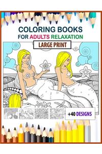 coloring books for adults relaxation large print
