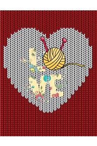 Knitting Graph Paper Notebook