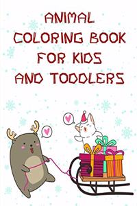 Animal Coloring Book for Kids and Toddlers