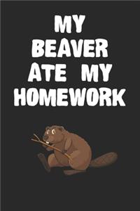 My Beaver Ate My Homework Notebook