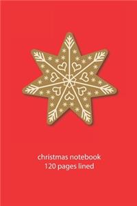 christmas notebook 120 pages lined