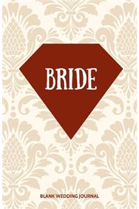 Bride Small Size Blank Journal-Wedding Planner&To-Do List-5.5