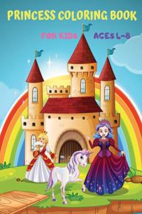 Princess Coloring Book for Kids