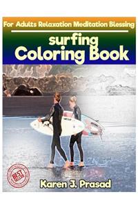 SURFING Coloring book for Adults Relaxation Meditation Blessing