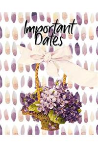 Important Dates