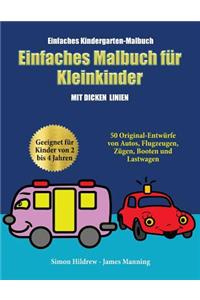 Einfaches Kindergarten-Malbuch
