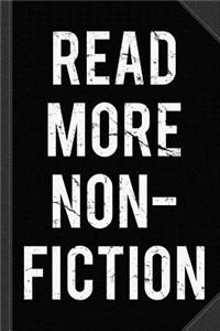 Vintage Read More Non-Fiction Books Journal Notebook
