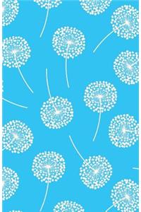 Journal Notebook Dandelions In Blue