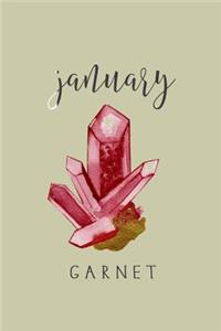 January Birthstone Garnet