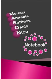 Modest Amiable Selfless Oasis Nice Notebook