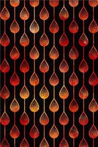 Journal Notebook Teardrops Pattern 6